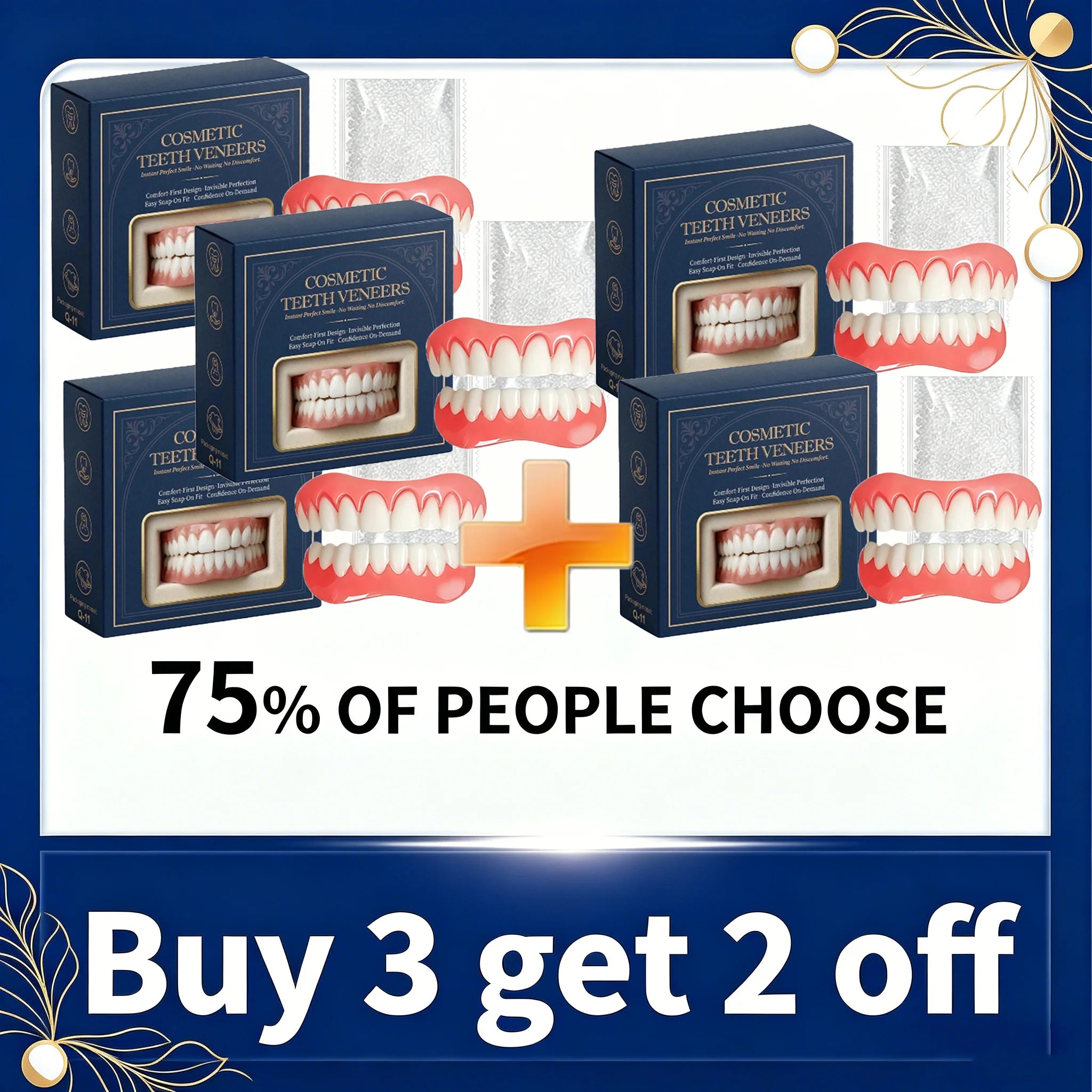 Custom Fit Moldable Silicone Dentures for Natural Smile - 9