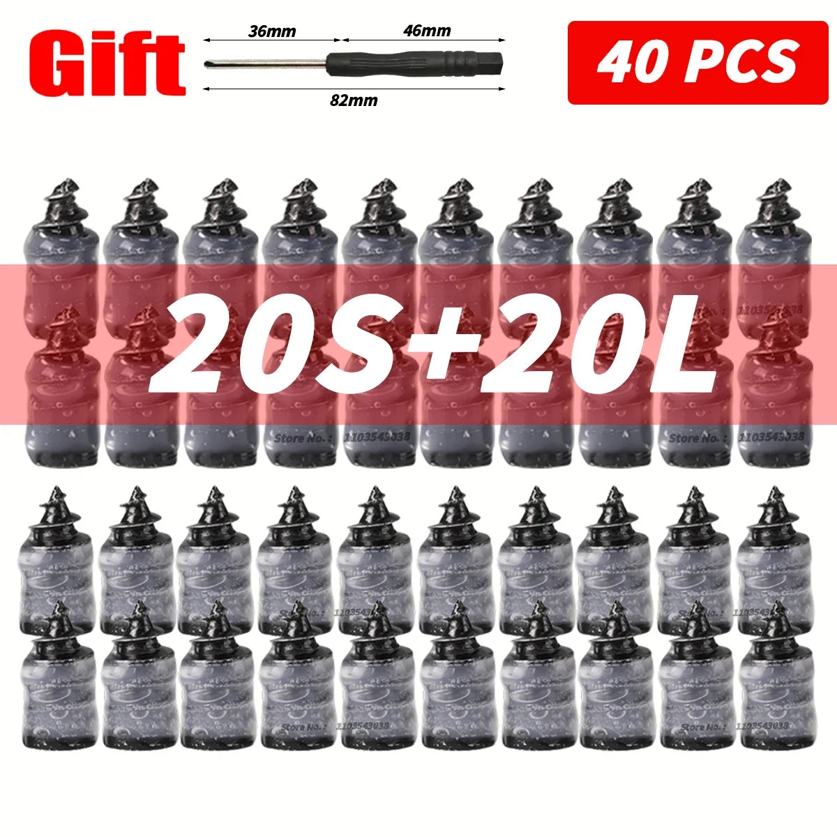 Universal Tubeless Tire Puncture Repair Nails - 13