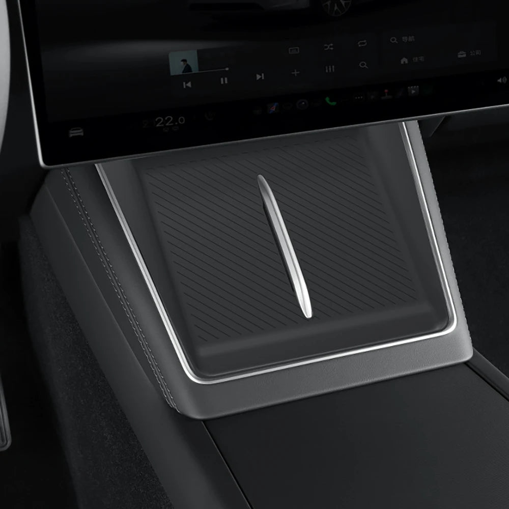 Wireless Charging Console Mat for 2026 Model Y Long Wheelbase