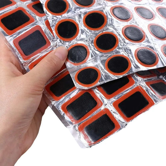 48-Piece Bicycle Tire Puncture Repair Patch Kit