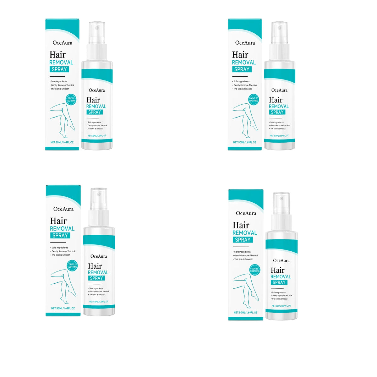 Painless Gentle Hair Removal Spray for Body and Underarms