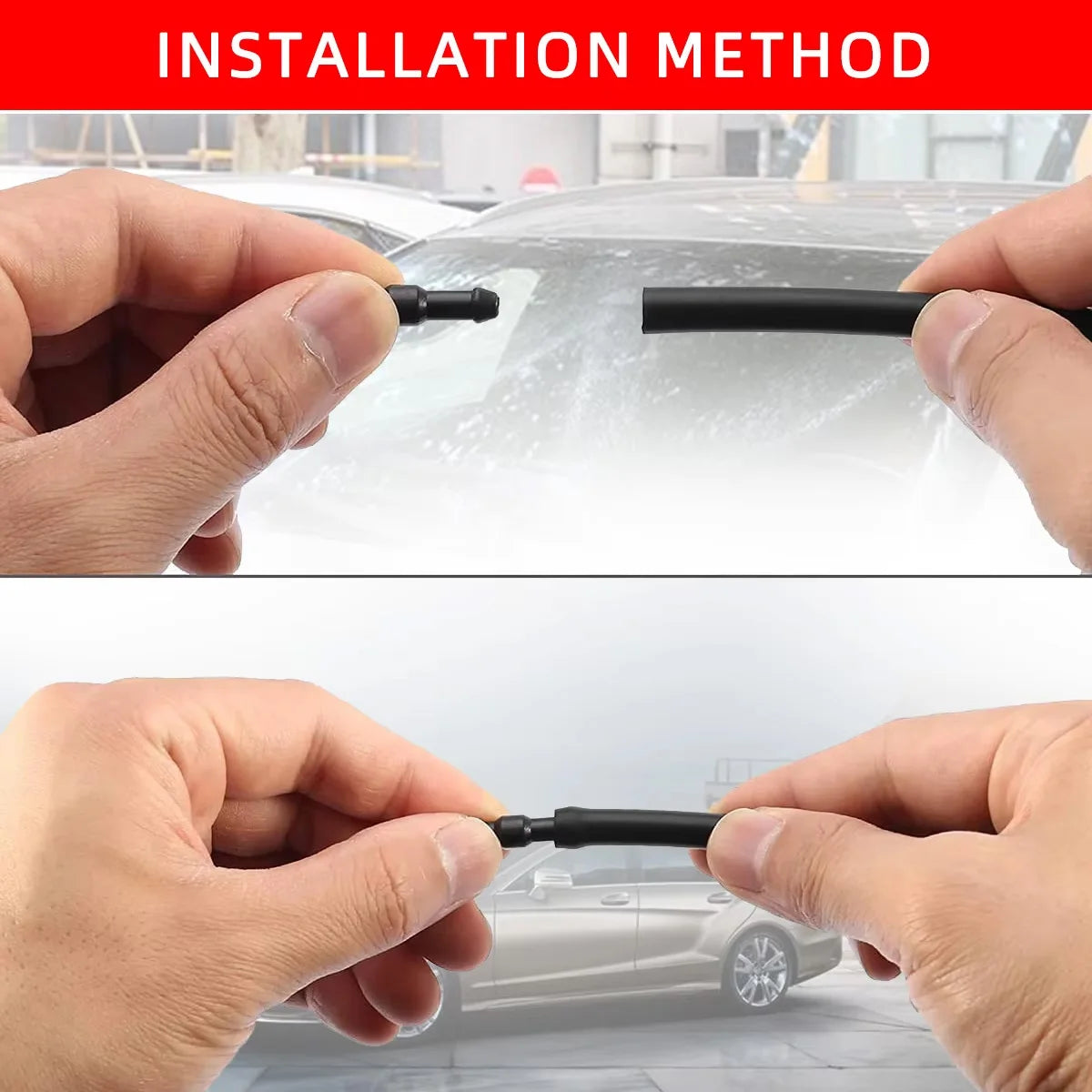 Universal Car Windshield Washer Hose and Connector Repair Kit