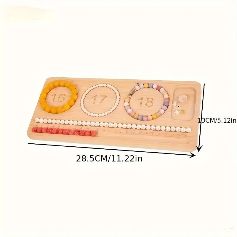 Wooden Bead Design Board for Jewelry Bracelet Making