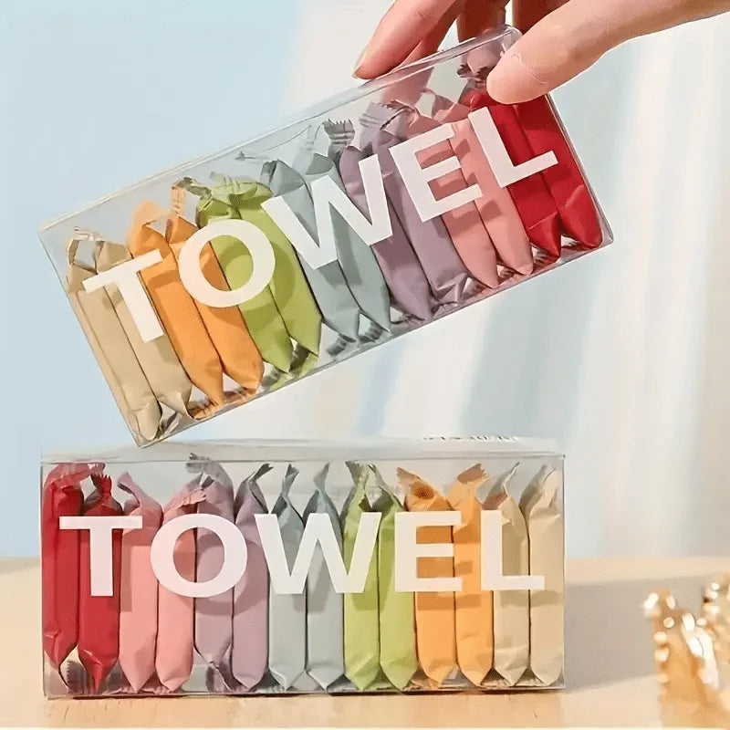 Portable Compressed Disposable Travel Face Towels - 1