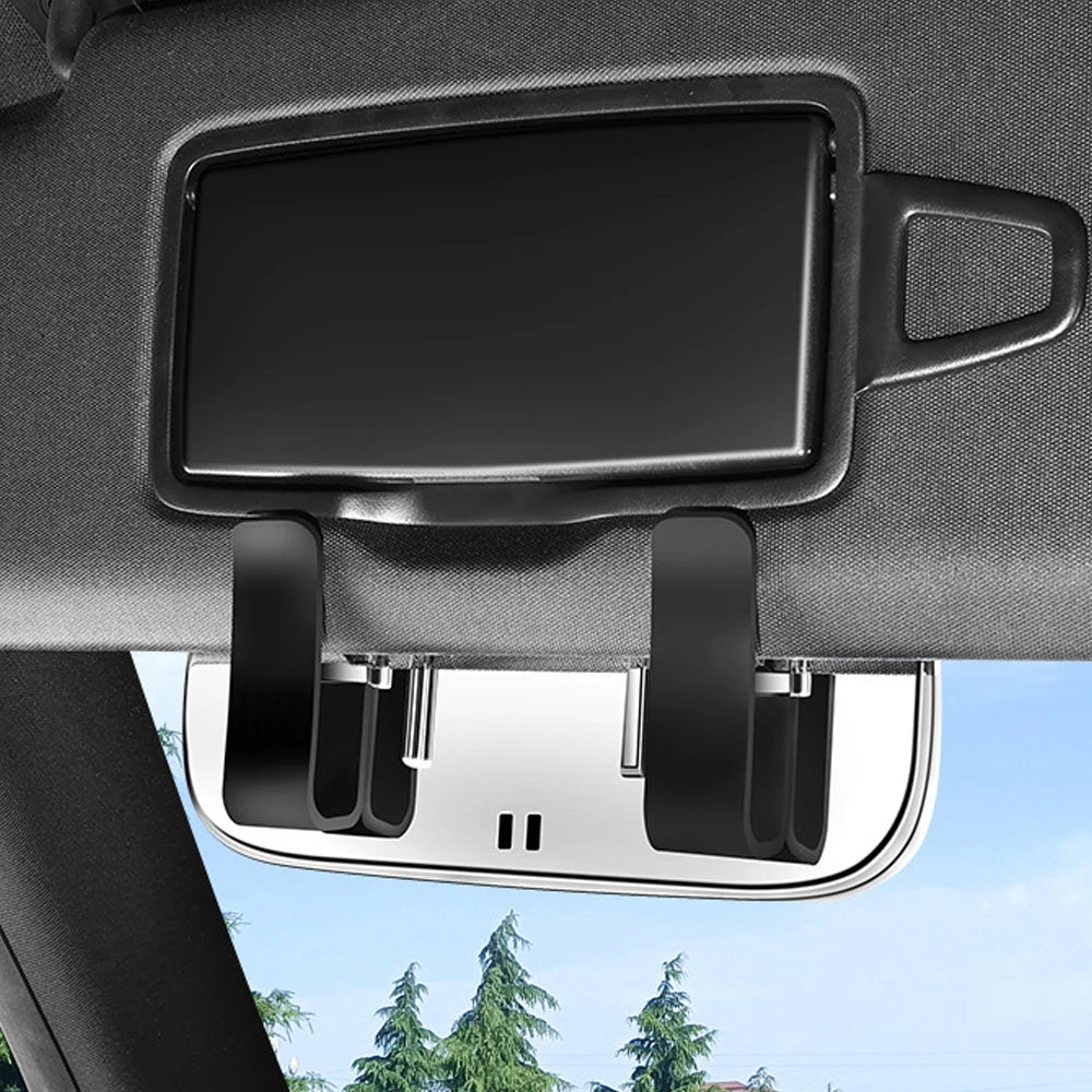 Portable Car Sun Visor Sunglasses Holder Case