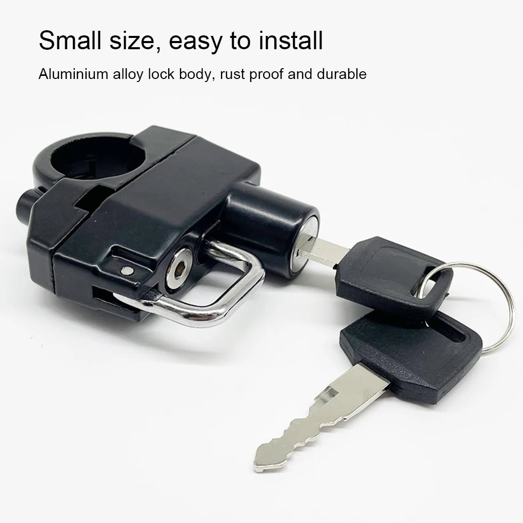 Anti-Theft Motorcycle Helmet Lock with Keys - 6