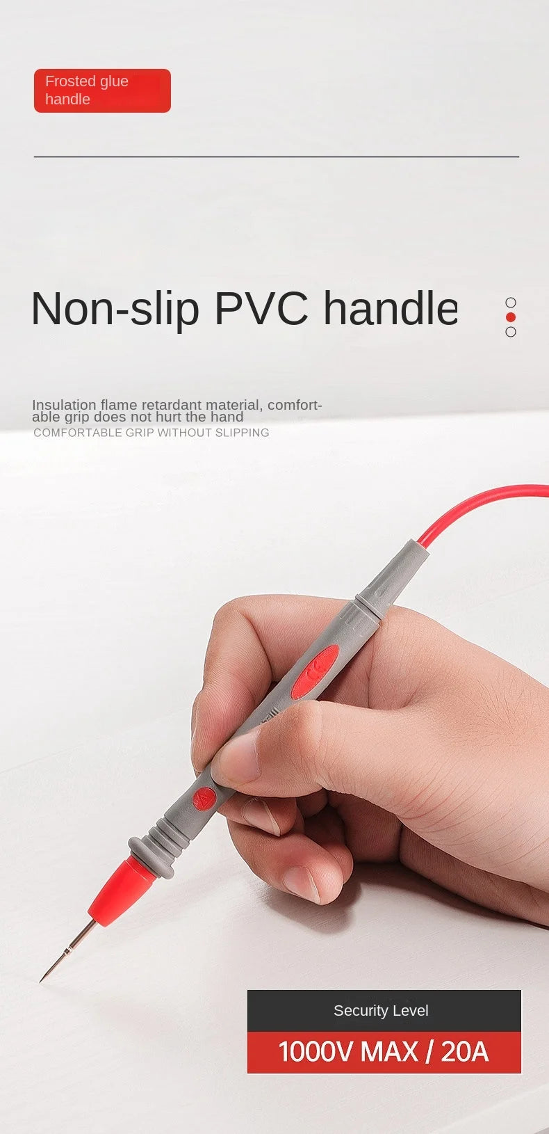 Digital Multimeter Needle Tip Probe Test Leads