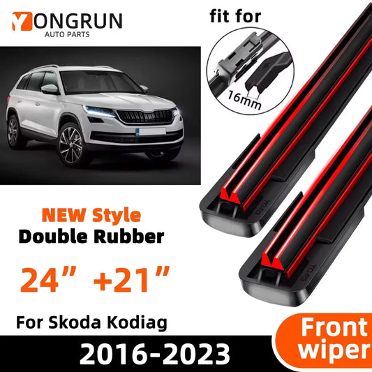 Front Windshield Wiper Blades for Skoda Kodiaq 2016-2023