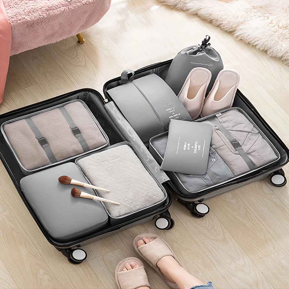 Travel Luggage Organizer Storage Bag Set - 16
