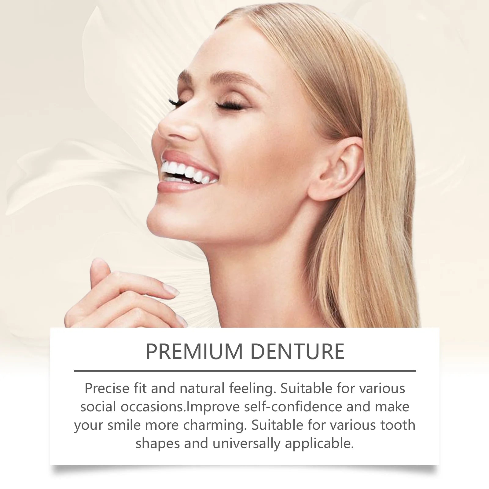 Flexible Silicone Temporary Denture Set for Missing Teeth - 8