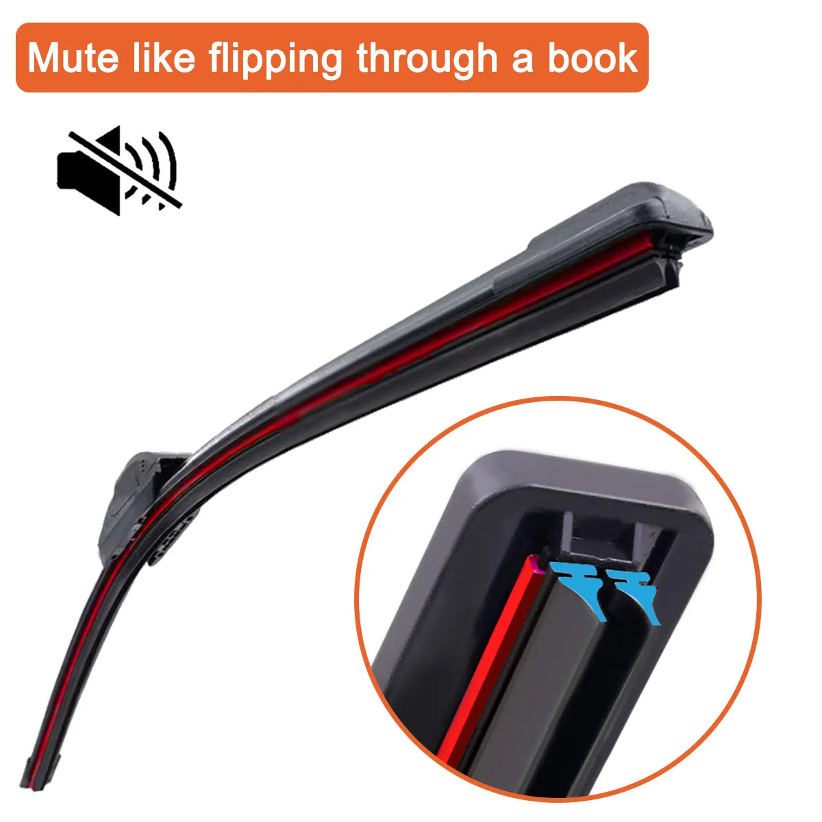 All-Weather Double Rubber Car Windshield Wiper Blade - 6