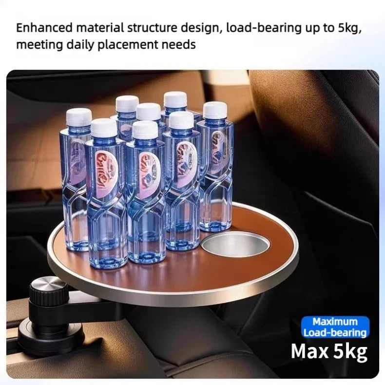 Adjustable Car Cup Holder Tray and Dining Organizer - 11