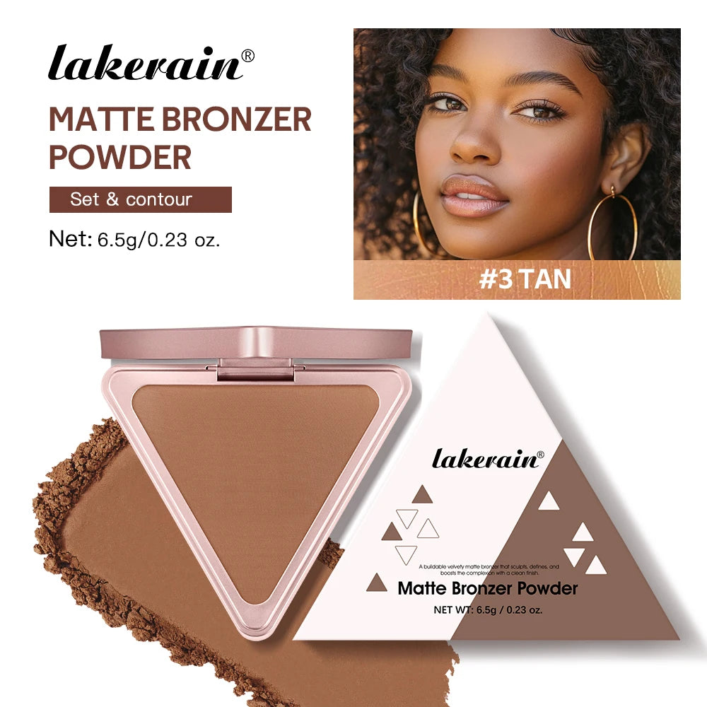 Matte Bronzer Powder for Face Contouring