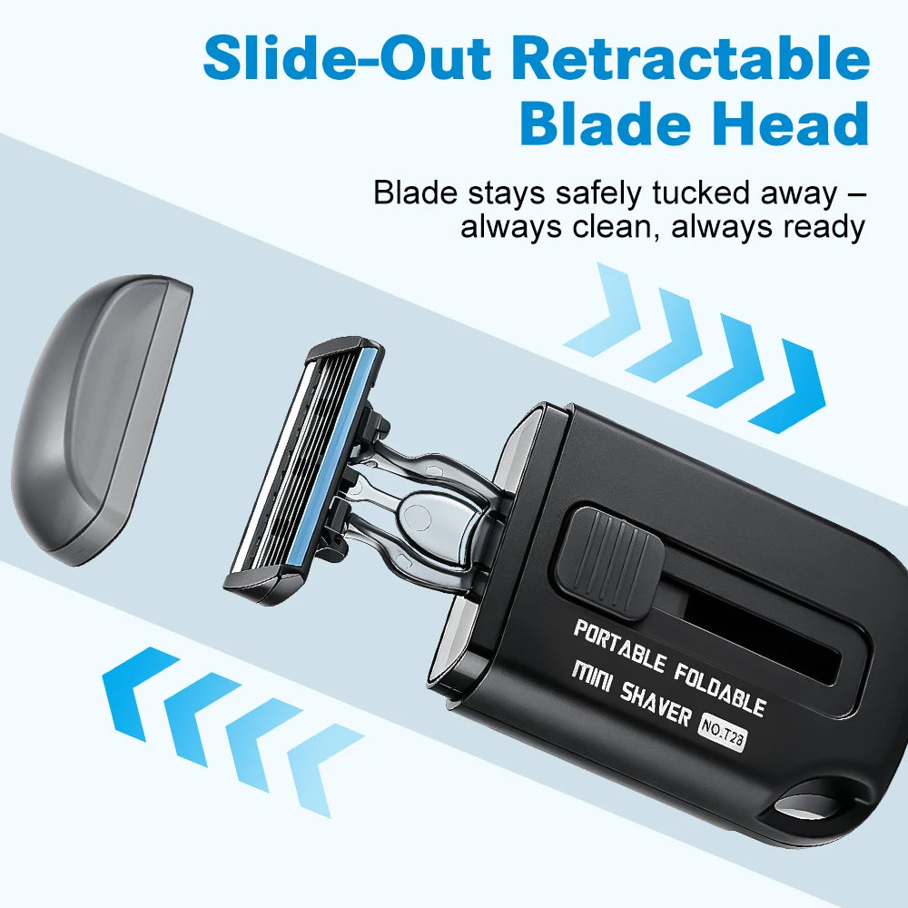 Portable Retractable Manual Shaver for Travel - 8