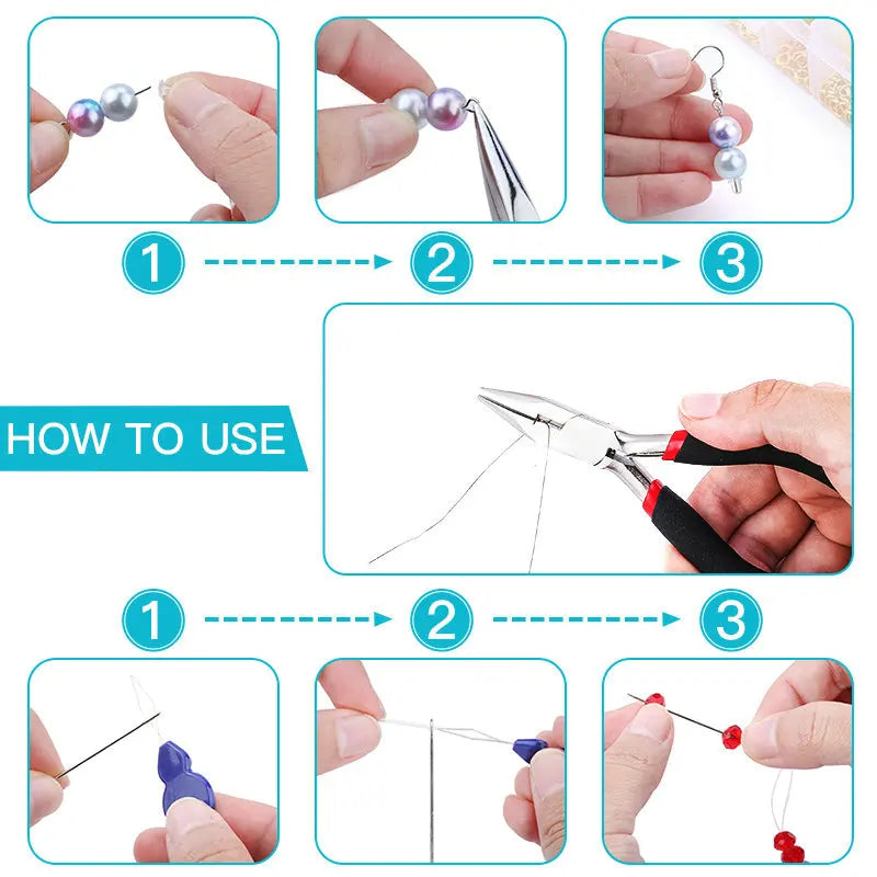 Jewelry Making and Repair Tool Kit with Findings