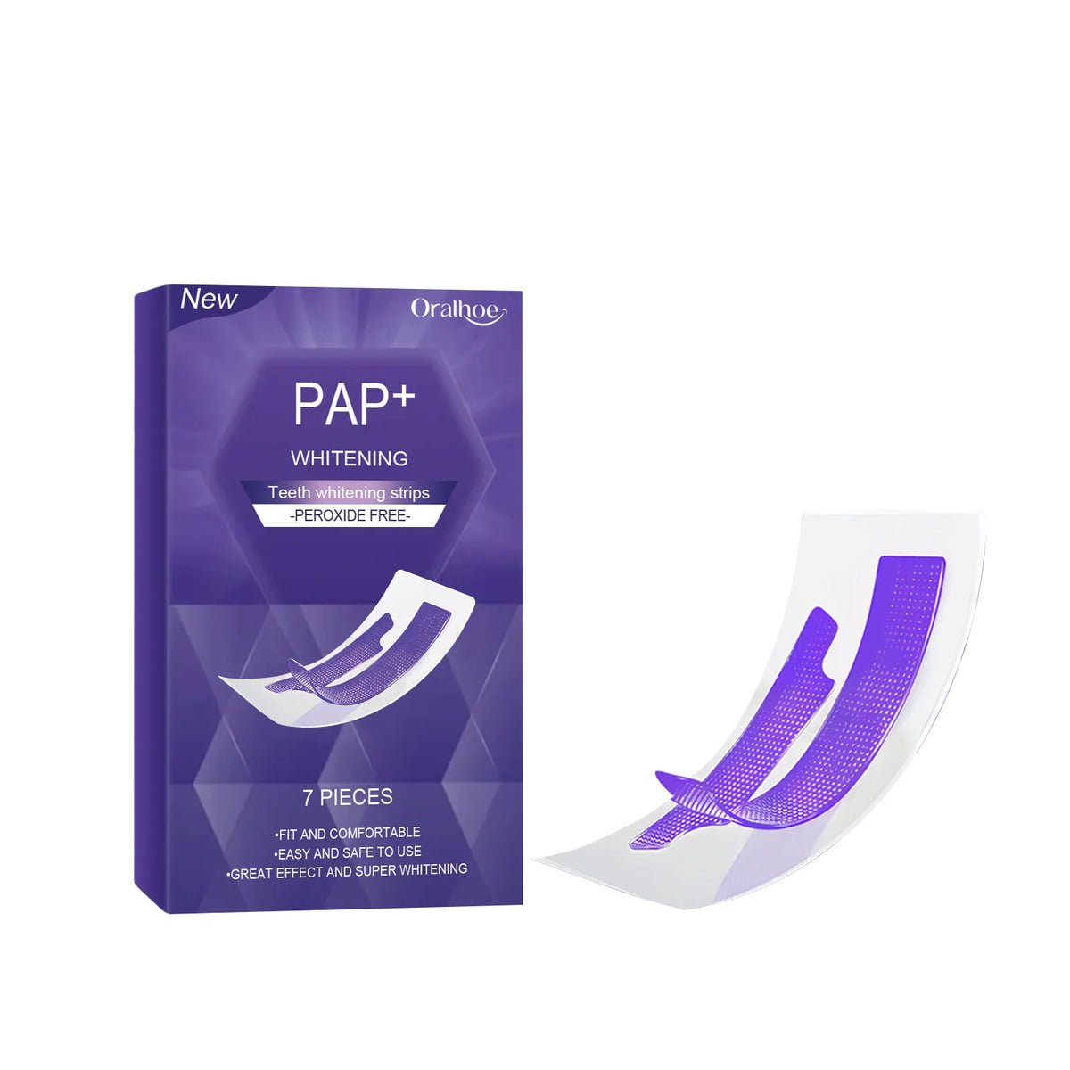Gentle Peroxide-Free Teeth Whitening Strips