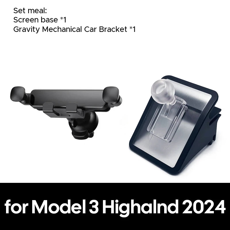 Wooden Gravity Car Phone Holder for Tesla Model 3 and Model Y - 17