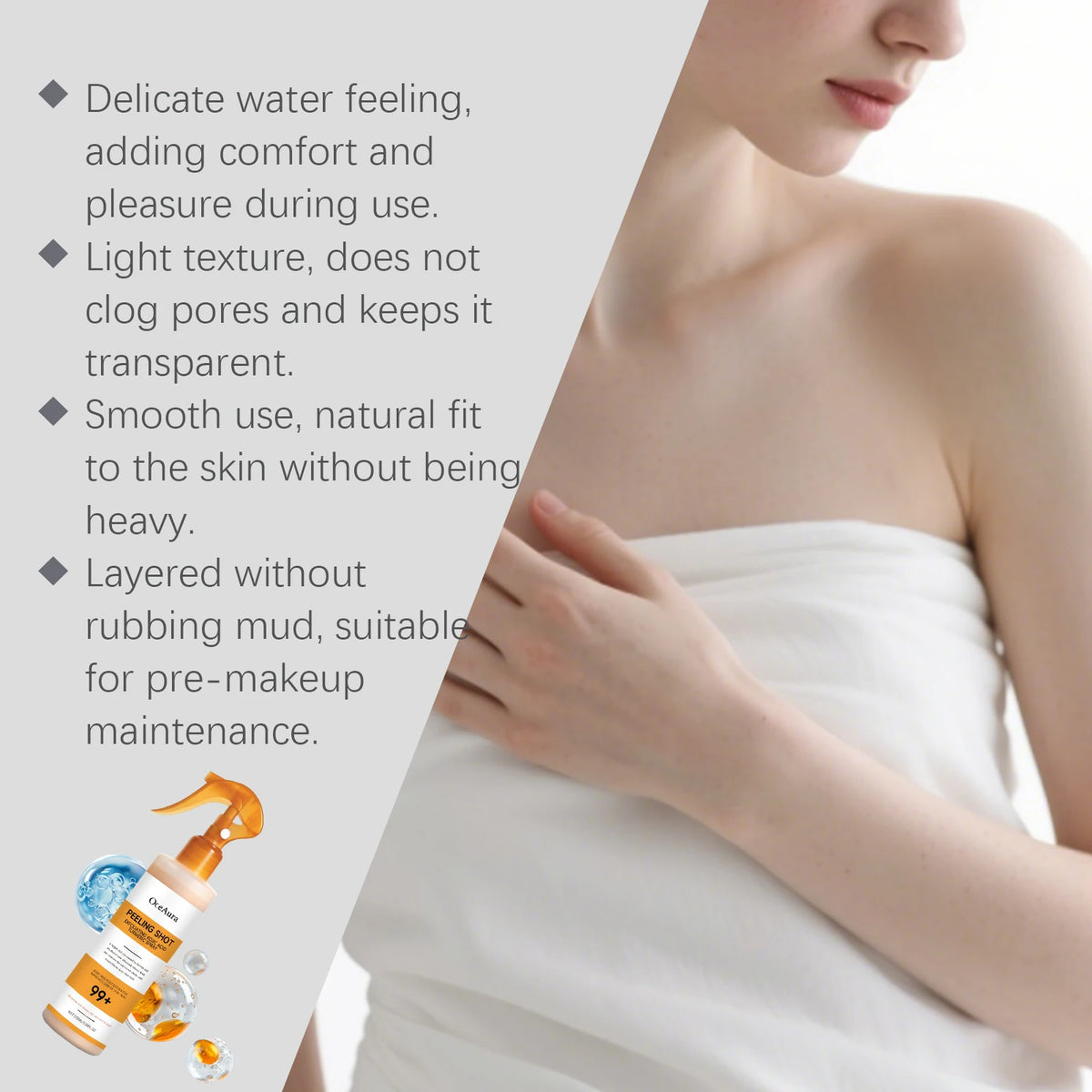 Exfoliating Skin Brightening and Moisturizing Body Spray