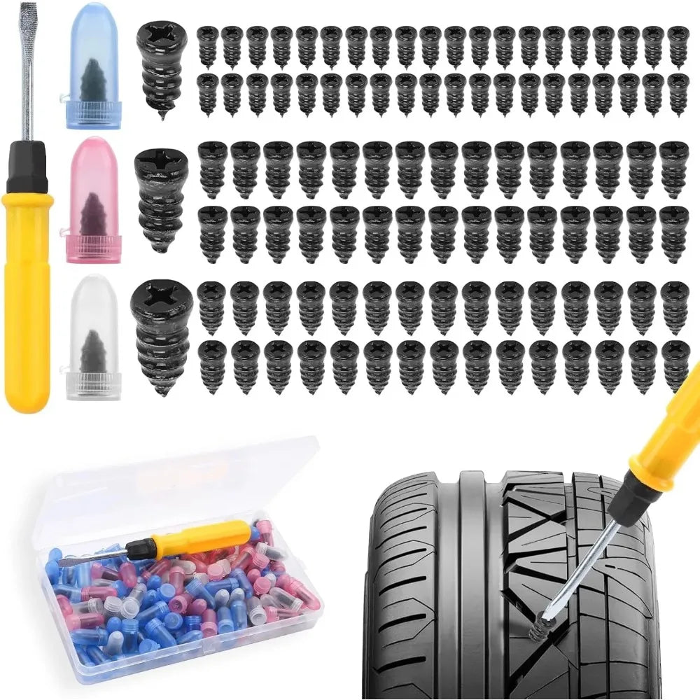 Emergency Tire Puncture Repair Tool Kit