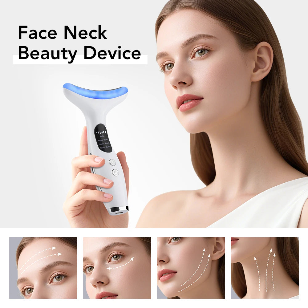 7-Color LED Neck and Face Lifting Beauty Device