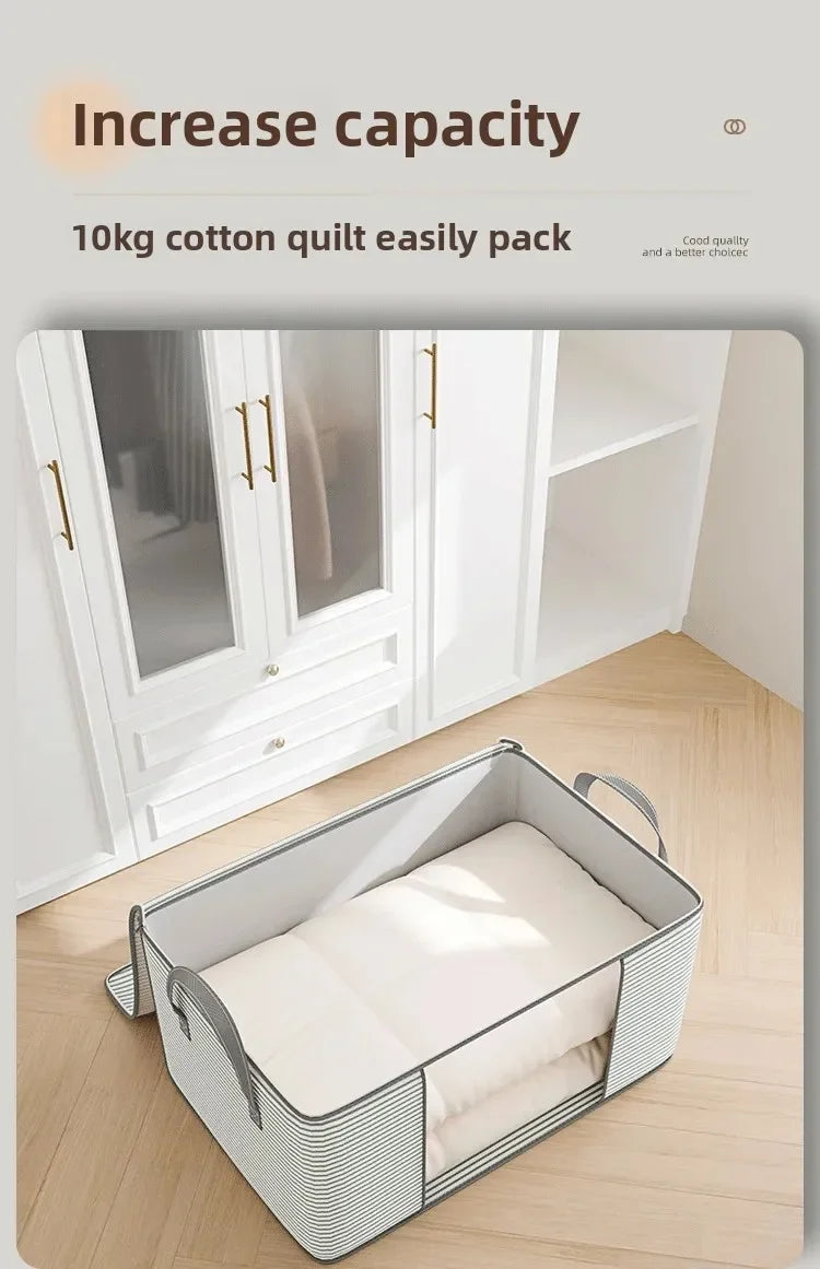 Large Foldable Quilt and Clothing Storage Organizer Bag
