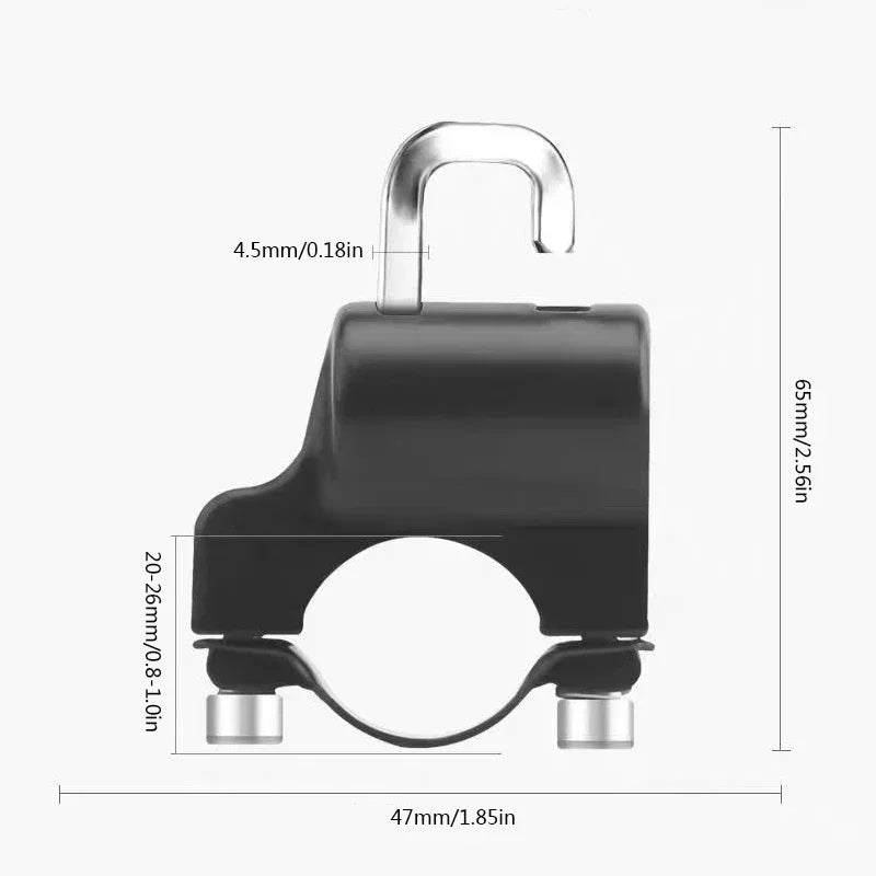 Anti-Theft Security Lock for Motorcycle and Bicycle Helmets - 3