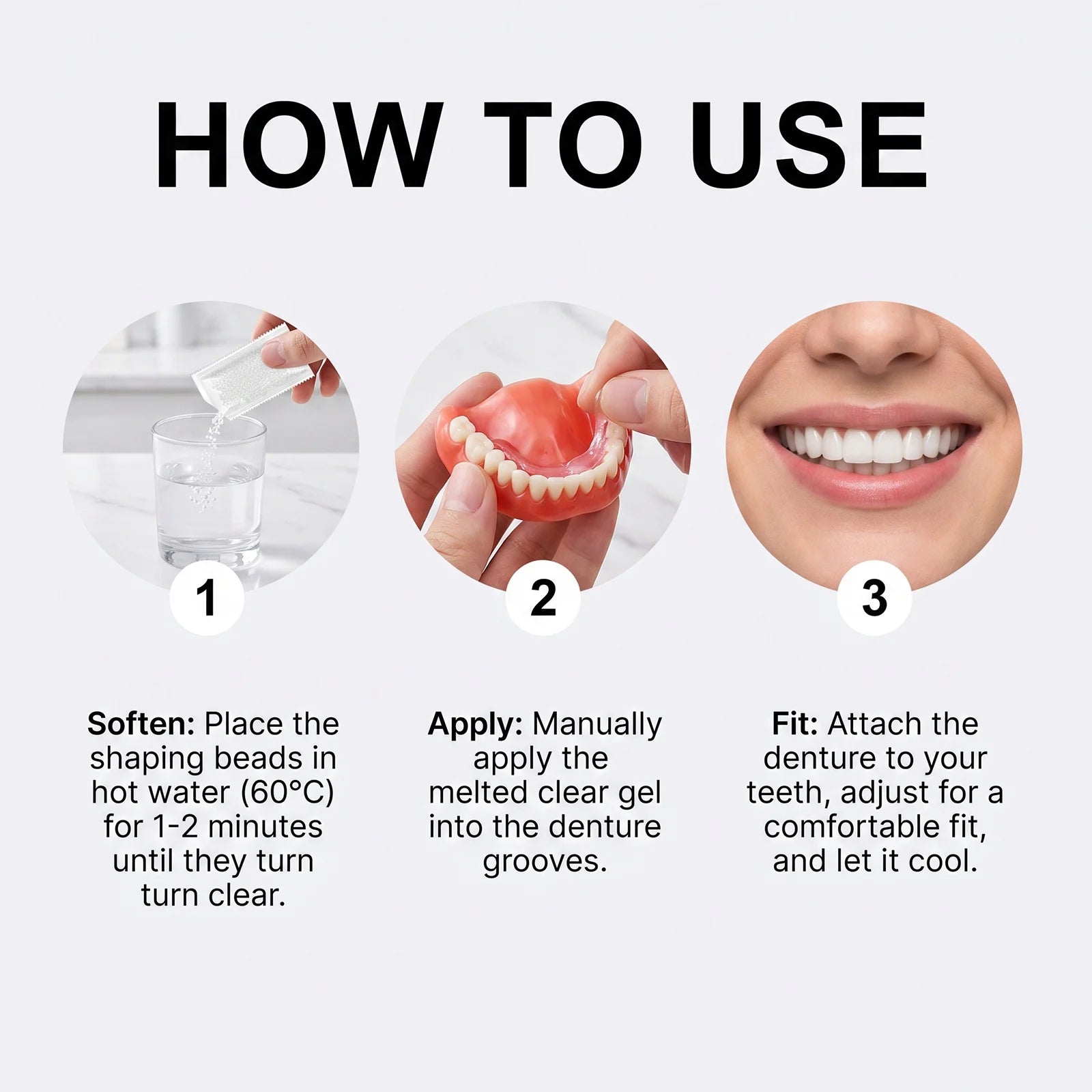 Comfort Fit Realistic Silicone Smile Veneers - 4