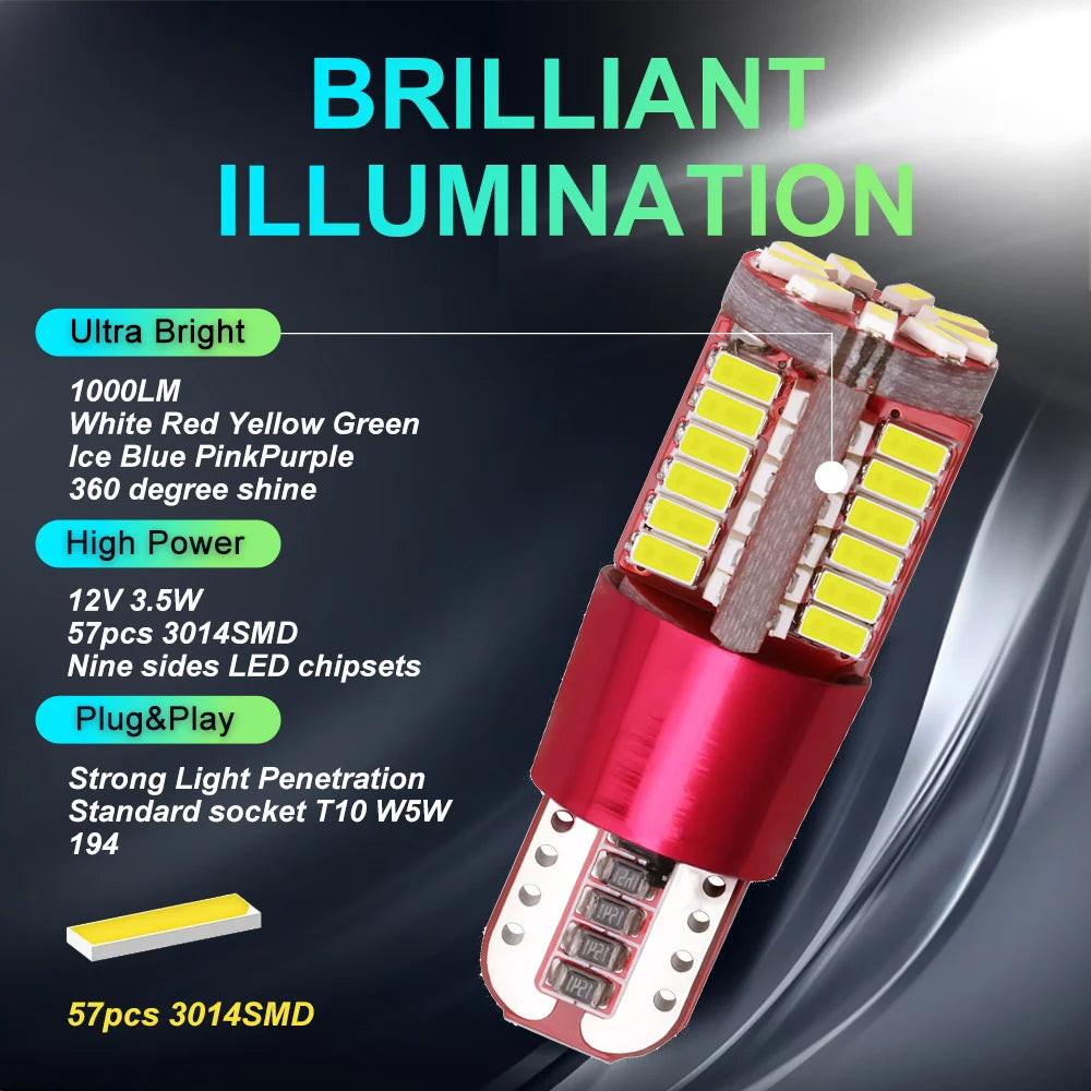T10 LED Canbus Interior and License Plate Replacement Bulbs - 4