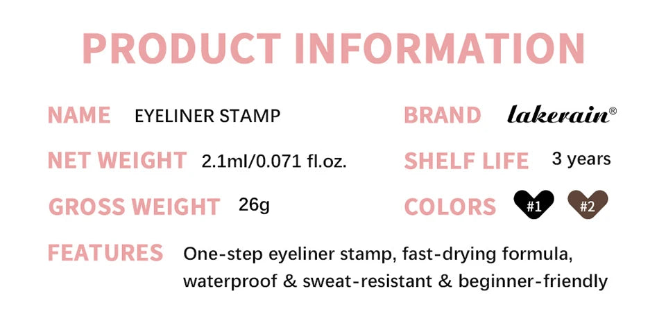 Waterproof Winged Eyeliner Stamp for Perfect Cat Eye Makeup - 17
