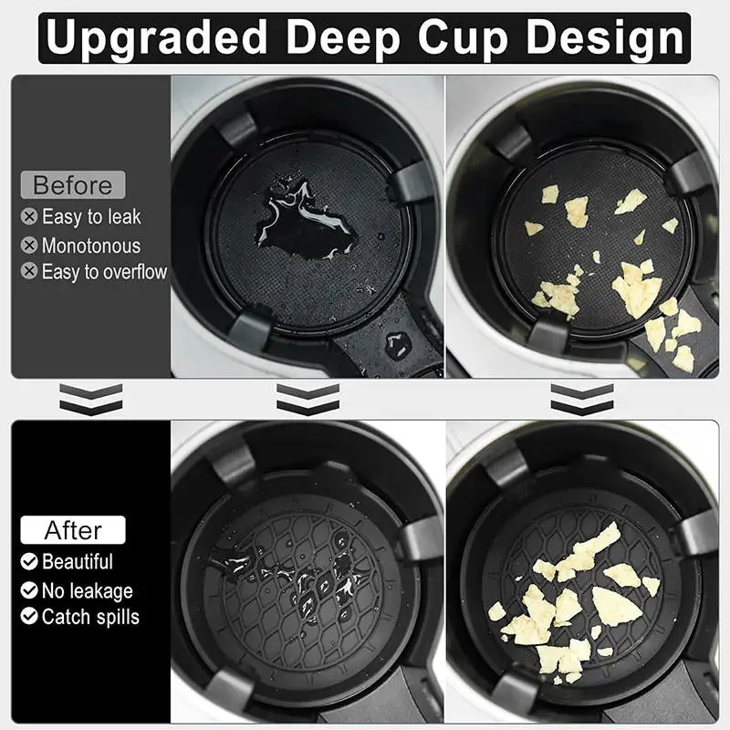 Non-Slip Car Cup Holder Coasters - 2