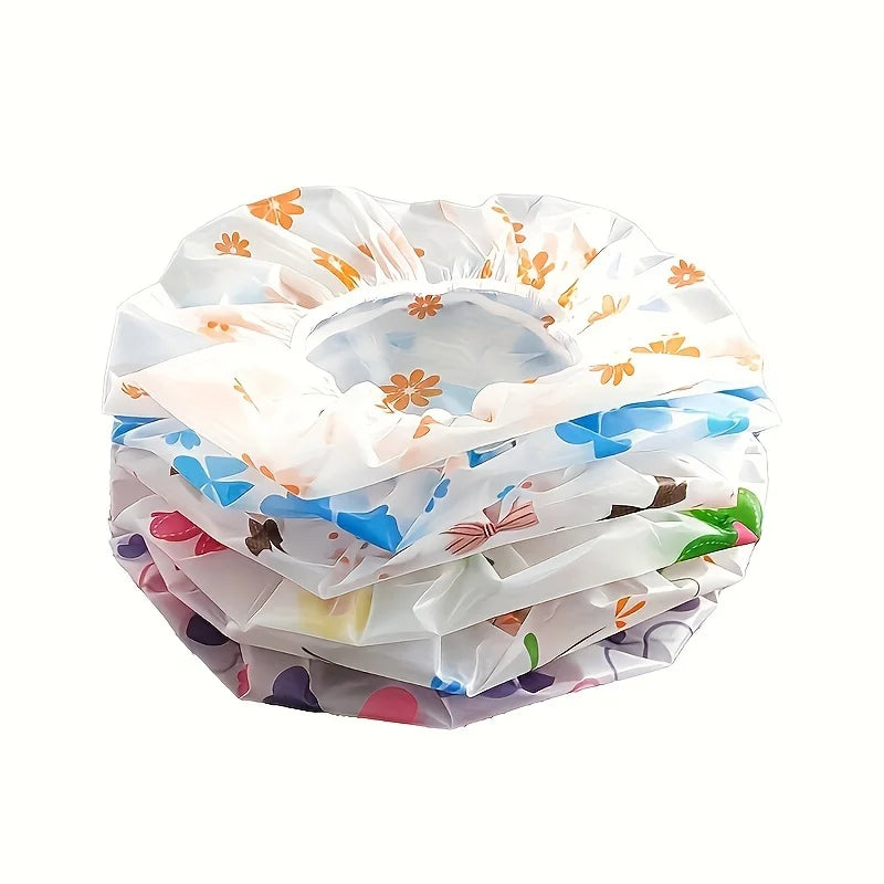 Adjustable Waterproof Shower Cap for Hair Protection - 10