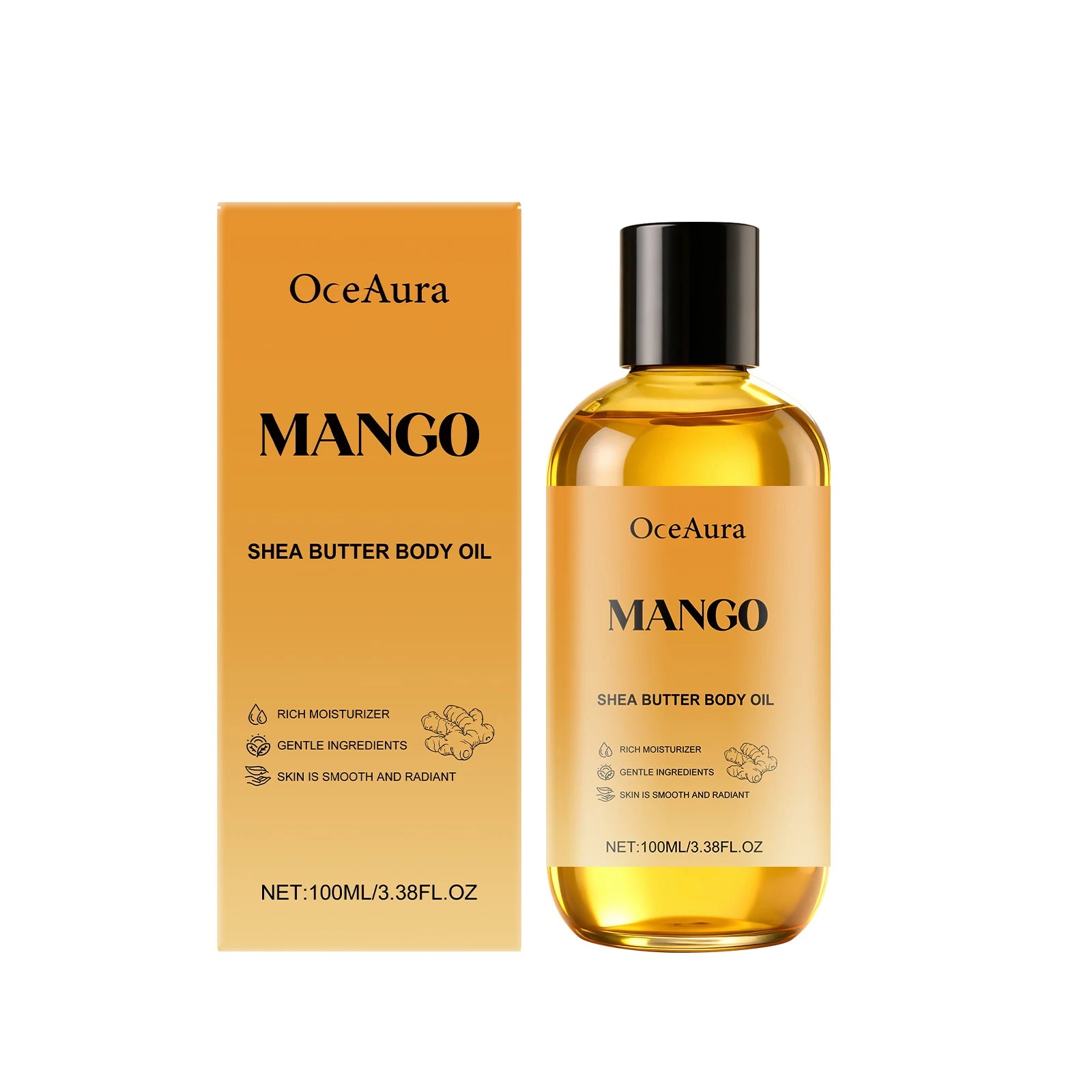 Mango Shea Butter Nourishing Body Oil for Dry Skin - 16