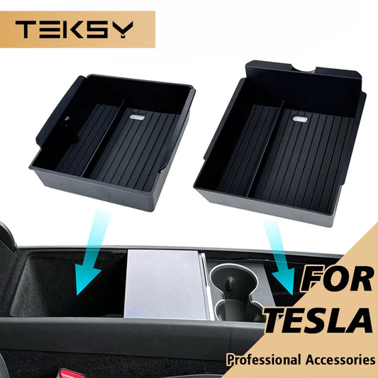 Center Console Storage Organizer for Tesla Model 3 Highland and Model Y
