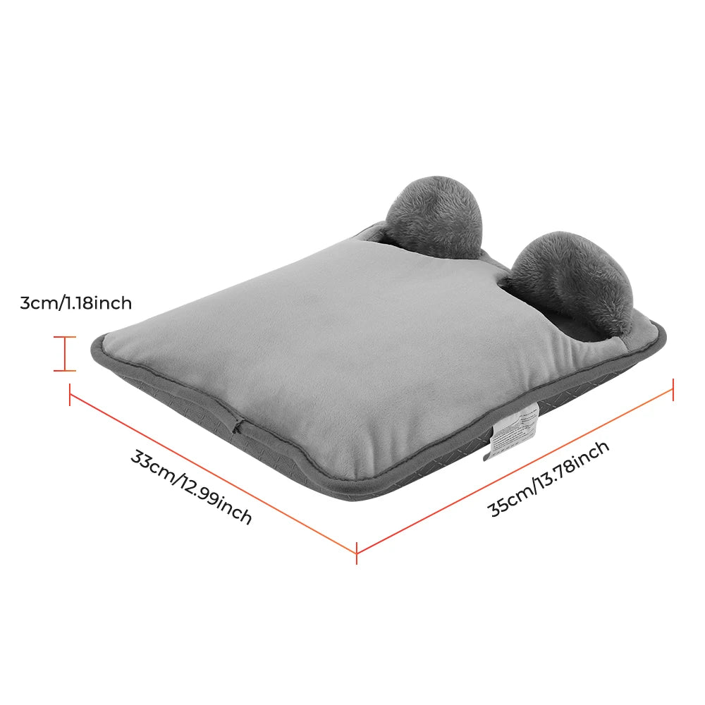 USB Heated Foot Warmer with Adjustable Heat and Timer Settings - 17