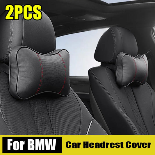 Ergonomic Leather Car Neck Support Pillow