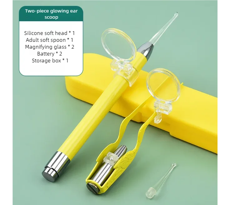 LED Illuminated Ear Wax Removal Kit with Tweezers