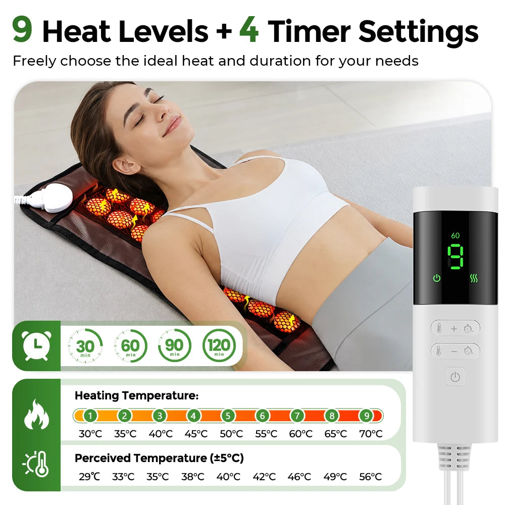 Dual-Sided Natural Jade Heating Pad for Pain Relief - 4