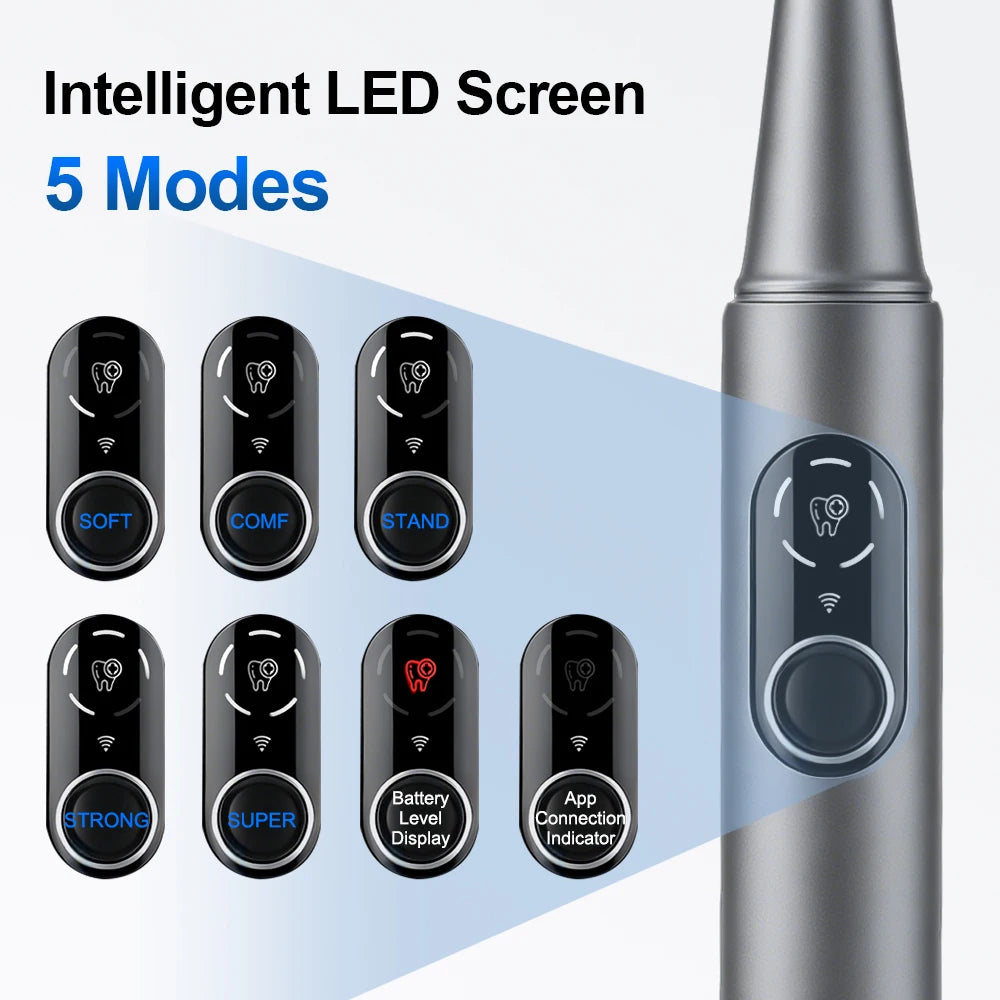 Visual Ultrasonic Dental Scaler with HD Camera for Teeth Cleaning
