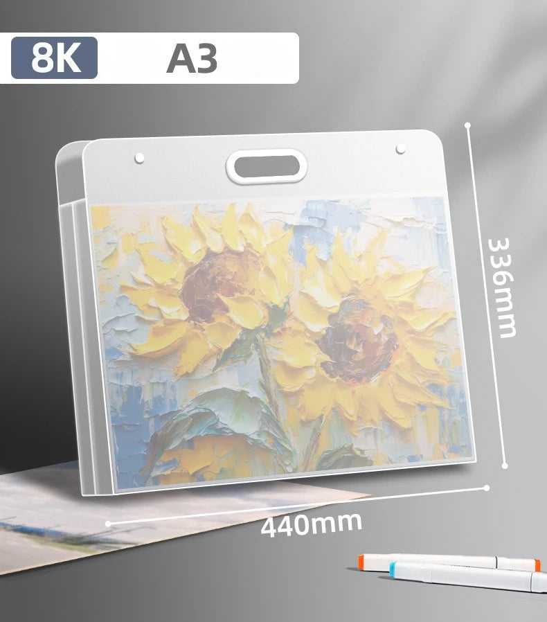 Portable Art Portfolio Storage Folder for Sketches and Artwork - 16