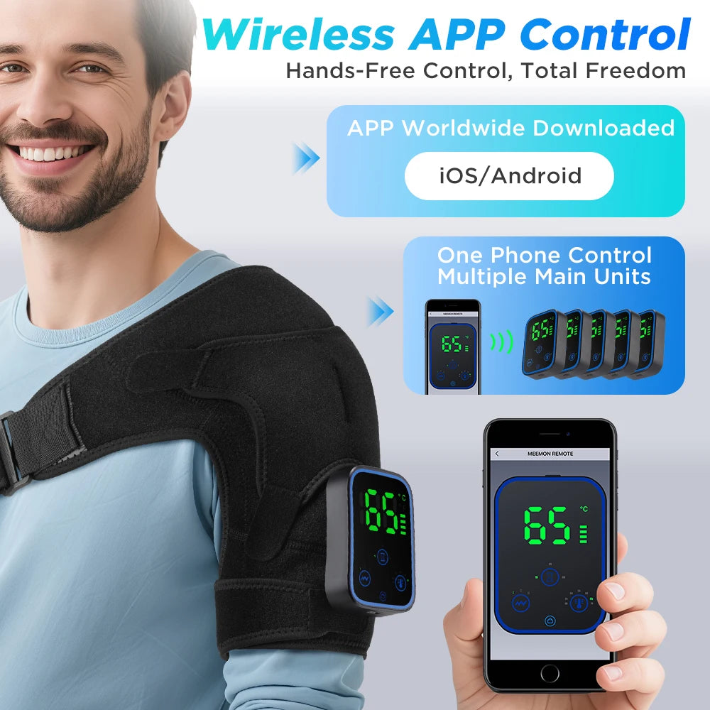 Wireless Smart Shoulder Heating Massager with Vibration