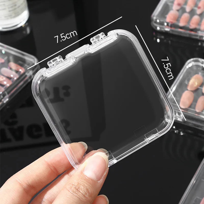 10Pcs Clear Stackable Storage Boxes for Jewelry and Crystal Bracelets