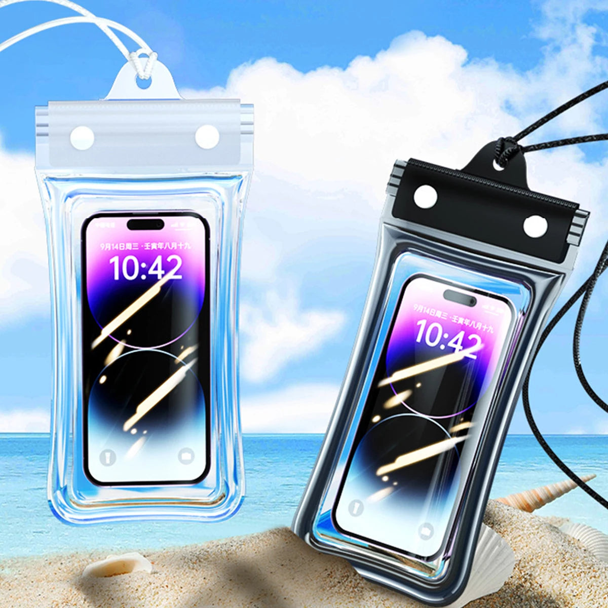 Universal Waterproof Phone Pouch for Swimming and Beach
