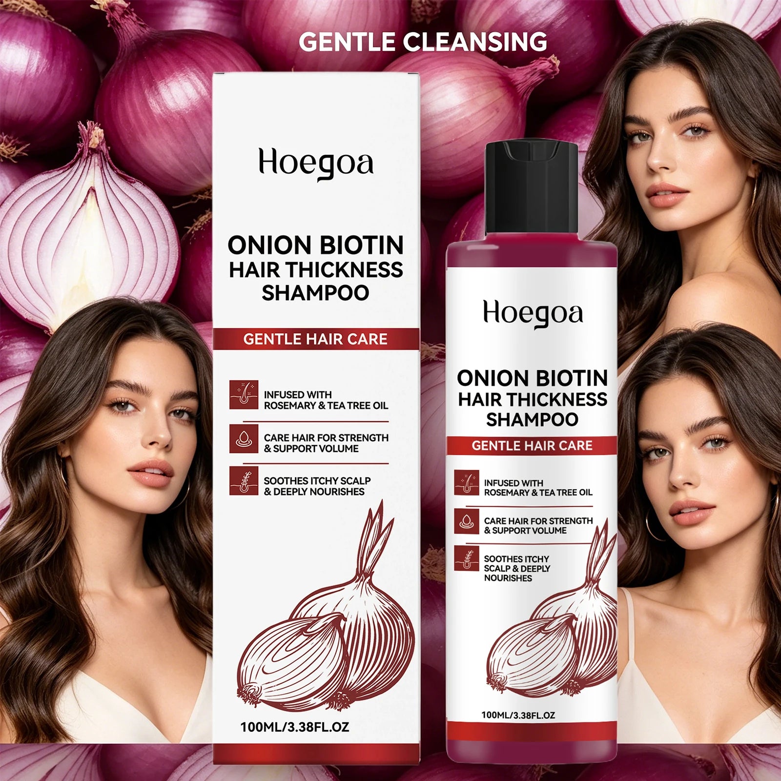 Onion Biotin Volumizing Shampoo for Hair Growth and Scalp Care - 6