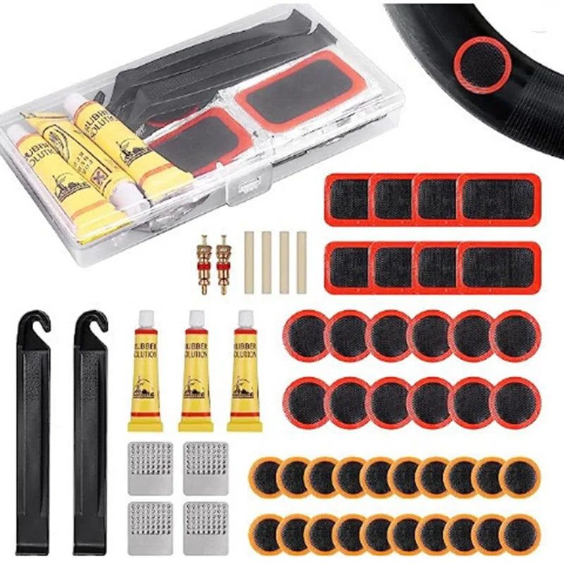 Portable Bike Tire Repair Kit for Road and Mountain Bikes - 7