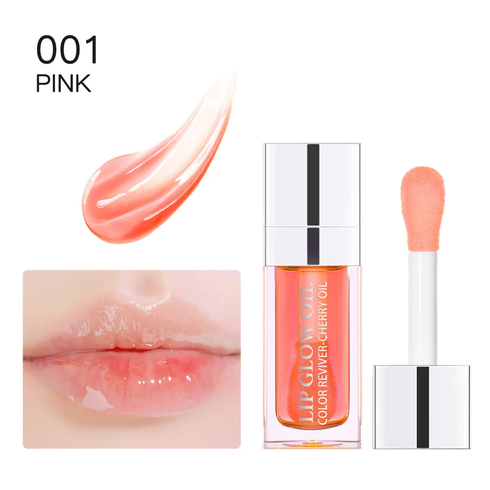 Hydrating Crystal Jelly Lip Glow Oil for Nourished Plump Lips