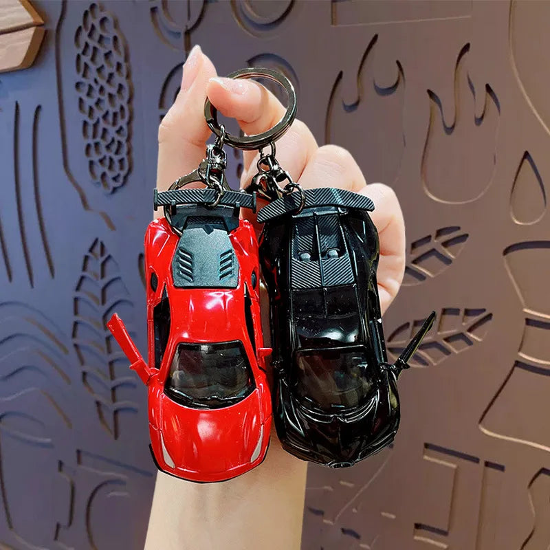 Sports Car Model Keychain for Keys and Bags