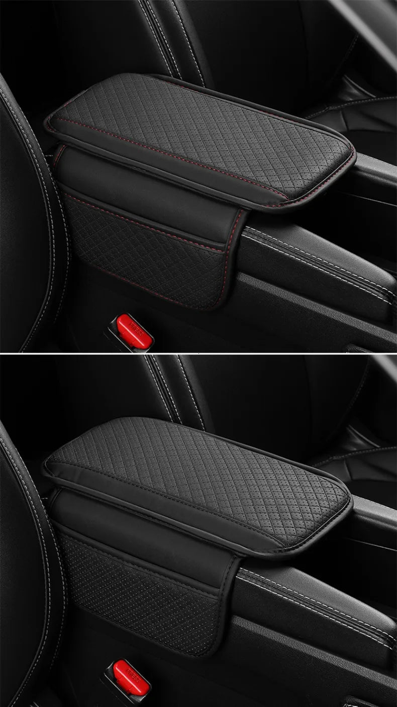 Car Center Console Armrest Cushion with Storage Pocket - 11