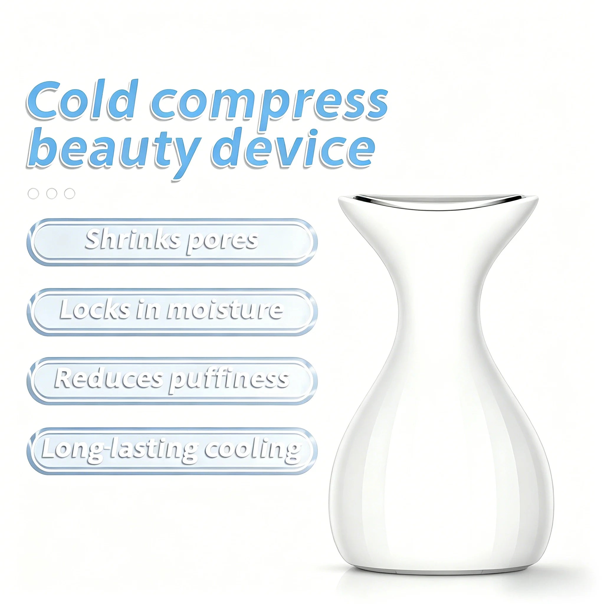 Handheld Facial Ice Roller for Skin Tightening and Depuffing - 3