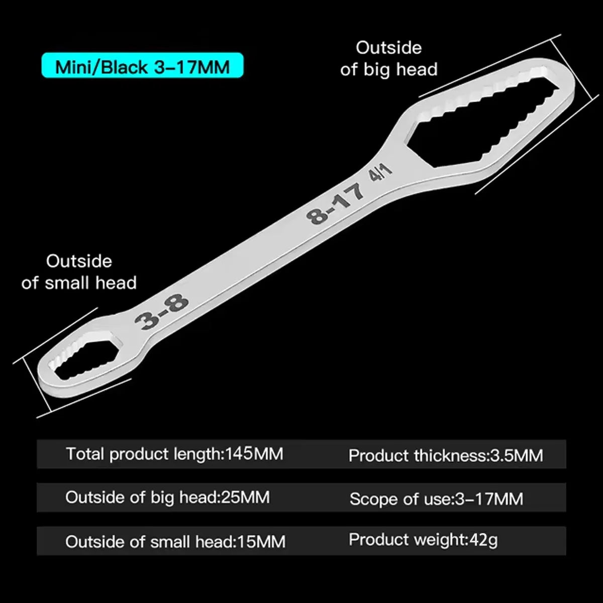 Universal Multi-Function Adjustable Repair Wrench - 16