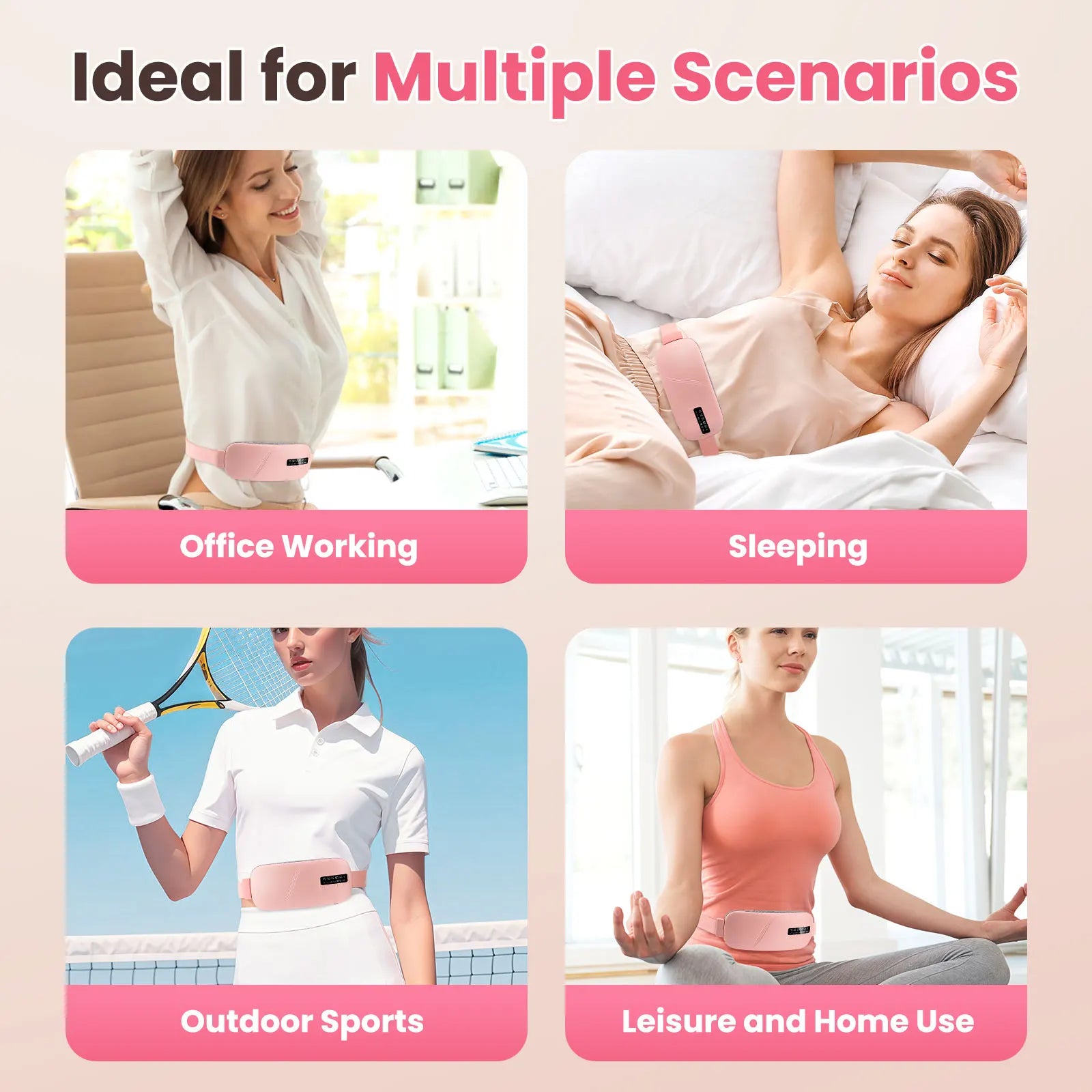 Cordless Menstrual Heating Pad with Vibration Massage - 13